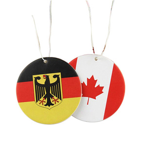 로고가 있는 자동차 방향제 걸기 국기종이 맞춤형 인쇄 오래 지속되는 향기 - Product Image 3