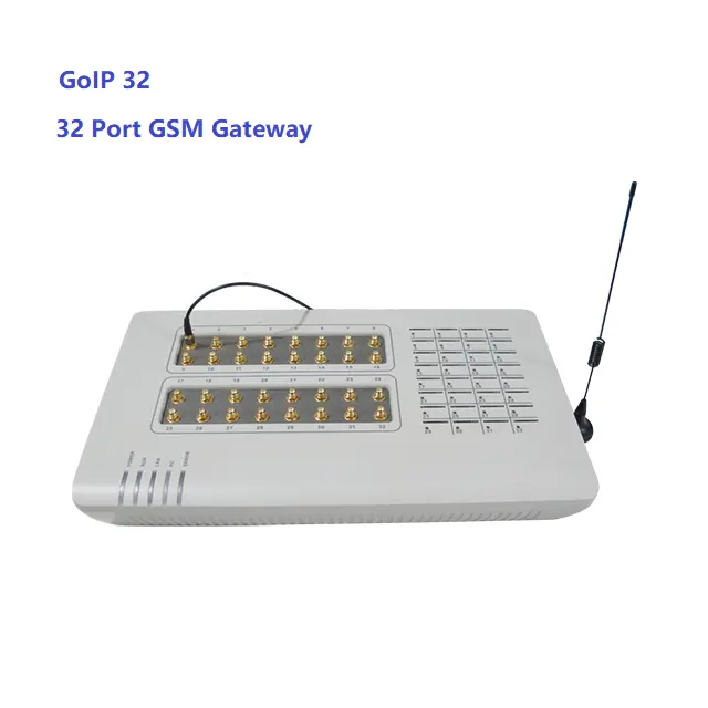 32ポートSIP /H.323 GoIPGSMゲートウェイサポートVOS32 SIMカードVoIP GSMゲートウェイGoIP-32通話終了