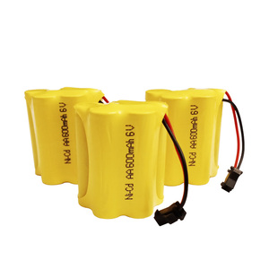 Batería recargable número 5 AA níquel-<span class=keywords><strong>cadmio</strong></span> capacidad total 600mAh 6V salida SM enchufe serie batería <span class=keywords><strong>de</strong></span> coche <span class=keywords><strong>de</strong></span> juguete - Product Image 1