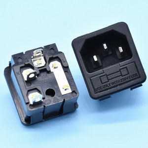 AC-02 Card-Type Panel Mounting C14 10A 250V AC <strong>Socket</strong> or AC Jack With <strong>Fuse</strong> <strong>Box</strong> - Product Image 3