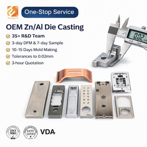 OEM Customize <b>Digital</b> Door <b>Lock</b> Part Aluminum Die Casting Smart <b>Lock</b> Housing Fitting Zinc-aluminium Die Casting Services Zinc-al - Product Image 1