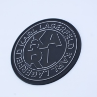 Écusson en caoutchouc PVC avec logo en relief personnalisé, étiquette de vêtement en plastique jeans à coudre, étiquettes de vêtements en 3D