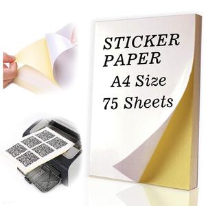Vinyl Sticker A4 PVC Rectangular Waterproof Laser Printing Custom <b>Label</b> <b>Packaging</b> - Product Image 5