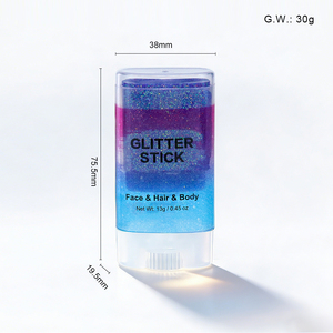 GP Sparkly Holografische Body Shimmer Cream Waterbestendige Gezichts- en Haar Glitters Cosmetische Twist Body <span class=keywords><strong>Glitter</strong></span> Stick voor Zeemeermin Make-up - Product Image 4