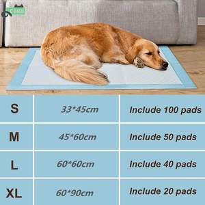 All Sizes 100pcs Dogs Pee Pads Bamboo Charcoal Disposable S M L XL XXL Pet Products Training Urine <b>Mats</b> and Pads - Product Image 6