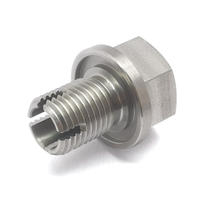 Bouchon de vidange d'huile autotaraudeur en acier inoxydable M12.1-1.25, kit de réparation de filetage de carter d'huile avec clé Allen et joints d'étanchéité - Product Image 4