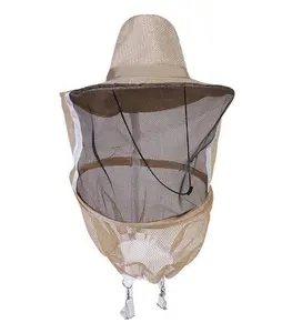 养蜂工具保护工具牛仔蜂帽/羊毛布蜂帽养蜂人面纱