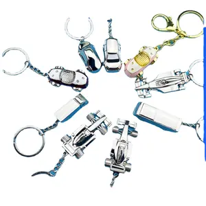 Custom metal key chain simulation 3D three-dimensional car exhibition souvenir gift model pendant