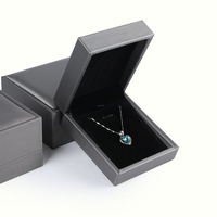 Boîte à bijoux personnalisée de luxe avec logo personnalisé, collier, bracelet, bague, boîte à bijoux en velours, ensemble de boîtes d'emballage pour bijoux