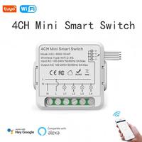 Contrôleur 5A 4 canaux, idéal pour les éclairages LED et les appareils basse consommation, télécommande 1 canal via l'application Smart Life, utilisation domestique
