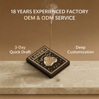 Service OEM/ODM : Accessoires de parfum en porcelaine, support d'encens en céramique en forme de cœur pour amoureux, plateau à cendres, porte-bâtonnets d'encens