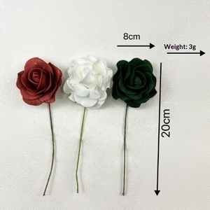 <span class=keywords><strong>Bouquet</strong></span> <span class=keywords><strong>de</strong></span> roses artificielles transfrontalières pour table d'intérieur, décoration <span class=keywords><strong>de</strong></span> mariage à tenir en main, modèle 0051 - Product Image 6