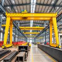 Grue portique de type boîte de 50 tonnes avec télécommande sans fil, fonctionnement silencieux pour chantier naval
