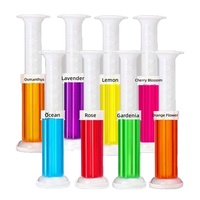 Lot de 3 et lot de 6 désodorisants WC en forme de fleur, gel aromathérapie parfum lavande, emballage en boîte