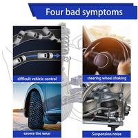 Kit de suspension 4 pièces pour bras de commande inférieur avant stabilisateur de barre stabilisatrice de remplacement pour Toyota Highlander/Venza et Lexus RX350/RX450h