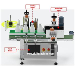Skilt tự động bảng <span class=keywords><strong>Top</strong></span> bọc chai tròn nhỏ Máy dán nhãn chai thủy tinh nhãn Applicator với dính <span class=keywords><strong>Sticker</strong></span> - Product Image 2
