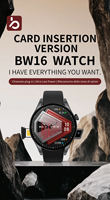 Nuevo Reloj Inteligente Circular BW16 2026, Conexión Inalámbrica, Cámara Móvil, Batería de 400 mAh, Llamadas por SIM y Bluetooth, Funciona como Reloj Teléfono
