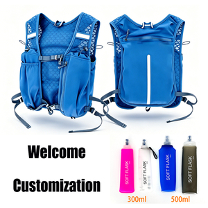 Chaleco de Hidratación para Correr, para Hombre y Mujer, con Botella Flexible de 500 ml, Mochila de Hidratación Transparente de 7 l, Chaleco de Hidratación para Trail - Product Image 1