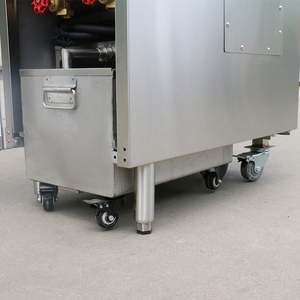 Friteuse électrique numérique commerciale en acier inoxydable avec système de filtration à réservoir unique, capacité d'huile de 17-20L, 2 paniers - Product Image 6