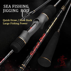 LUTAC <span class=keywords><strong>SEVEN</strong></span> SEAS 1 Section Fast Action XH Power Solid Carbon Fuji "A" Ring Slow Rock Abyssal Sea Inshore Sea Fishing Jigging Rod - Product Image 3