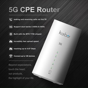 Karbor B70 5G Sim Thẻ Năng Lượng Mặt Trời Powered Wifi Router 3000Mbps Tốc Độ Cao 5G Modem 5G VPN & Voip Chức Năng 300Mbps Max LAN Tốc Độ Dữ Liệu - Product Image 4