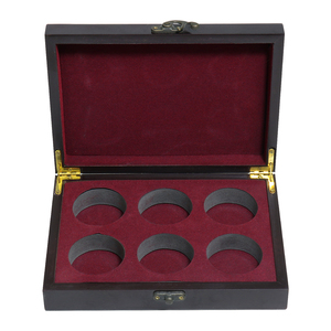 Scatola Portabottiglie in <span class=keywords><strong>Legno</strong></span> Artigianale Personalizzabile con Cerniera Interna per 6 Bottiglie con EVA, per <span class=keywords><strong>Hobby</strong></span> e Decorazione Casa - Product Image 1