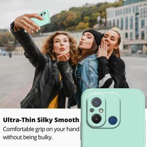 Coque de téléphone en silicone pour Xiao mi Redmi 12C, douce au toucher, bleu, design paysage urbain - Product Image 2