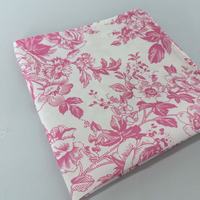 Serviettes de table en tissu polyester à imprimé floral décoratif pour mariage, fête, banquet, événements