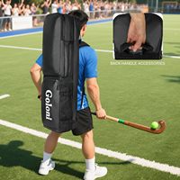 Grand sac à dos de hockey sur gazon avec compartiment à chaussures indépendant pour équipement de hockey sur glace et de hockey sur gazon