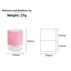 Meilleure vente 5g/10g Mini poudre moelleuse en forme de champignon bouteille vide cosmétiques emballage en plastique Blush brosse réglage poudre - Product Image 5