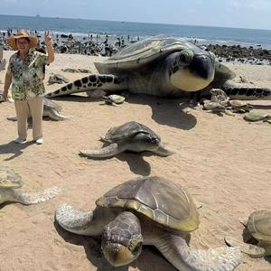 Sculpture <span class=keywords><strong>de</strong></span> <span class=keywords><strong>tortue</strong></span> <span class=keywords><strong>de</strong></span> <span class=keywords><strong>mer</strong></span> géante réaliste en résine, conçue sur mesure pour l'art et les objets <span class=keywords><strong>de</strong></span> collection - Product Image 1
