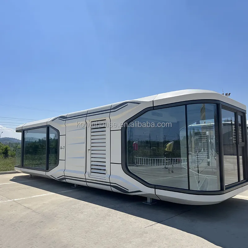 China Prefab Space Capsule Cabine Hotel Container Huis Slaap Buiten Mobiel Klein Huis Luxe Capsule Huis