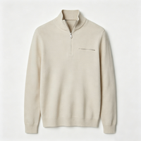 Pull-over tricoté décontracté uni anti-plis pour homme, personnalisable avec logo et couleur