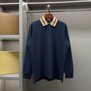 Chemise à manches longues surdimensionnée Bur berry en coton 100% de qualité supérieure, motif à carreaux blanc classique, style décontracté - pour hommes - Product Image 2
