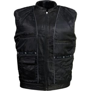 2025 vestes décontractées en cuir de laine de qualité supérieure pour hommes ODM teint uni XS XX-Large à la mode (couleur noire GR-SFM1899-MIL-BLACK) - Product Image 6