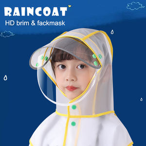 Imperméable pour Enfants en Gros avec Grande Visière, Garçons Filles, pour Sac d'École, <span class=keywords><strong>Cape</strong></span> <span class=keywords><strong>de</strong></span> <span class=keywords><strong>Pluie</strong></span> d'Extérieur pour Randonnée et Étudiants - Product Image 5