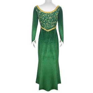 Disfraz de Princesa de Cuento de Hadas Verde para Halloween, Disfraz de Cosplay para Mujer, Fantasía Medieval, Disfraz de Poliéster para Fiesta de TV y Cine - Product Image 4