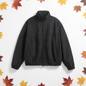 High Street Men's Outdoor Jacket Stand Collar Logotipo personalizado Vintage Tie Dye Cierre de cremallera Tamaño XL Marca de moda Perfect Match - Product Image 1