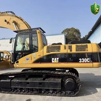 Excavatrice sur chenilles d'occasion CAT 330CL de 30 tonnes, force de creusement adaptée à la construction routière, aux travaux de fondation et aux travaux en carrière