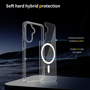 เคสโทรศัพท์ใสแม่เหล็กสำหรับ Samsung <span class=keywords><strong>Galaxy</strong></span> A17  บางเฉียบ ป้องกันรอยขีดข่วน ผลิตจาก TPU+PC ป้องกันแรงกระแทก สำหรับ Samsung A07 A27 A37 A57 - Product Image 6