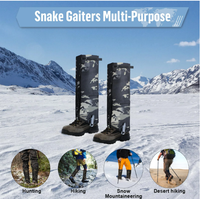 Guêtres imperméables en PVC pour le camping et la randonnée, idéales pour la marche sur la neige, l'escalade et les activités de plein air décontractées - Équipement essentiel pour les passionnés