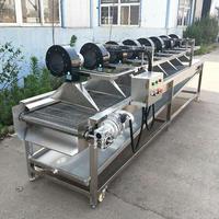 Machine de séchage à air soufflé entièrement automatique à commande par onduleur pour la ligne de production de déshydratation des champignons, des légumes-feuilles et des emballages souples