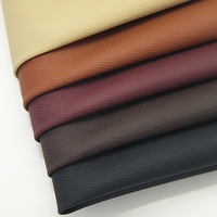 Grain de litchi en cuir, cuir synthétique pvc pour tapis de sol de voiture et décoration intérieure