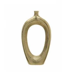 Metal <b>Gold</b> Vase Made of Bronze for Centerpieces / Vintage Cylinder Bud <b>Desk</b> Metallic <b>Gold</b> metal vases - Product Image 6