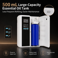 Diffuseur de parfum intelligent commercial 500 ml avec purification par ions négatifs, contrôle APP/WiFi, logo personnalisé OEM pour hôtel, bureau, spa