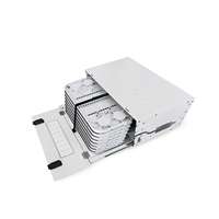 Panel de Conexión de Fibra Óptica para Montaje en Rack ODF 24 48 72 96 144FO, FIST-GPS2, para Soporte de 8 Bandejas de Empalme GPST