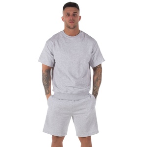 ชุดเสื้อและเสื้อแขนสั้นผ้าฝ้ายลำลองสำหรับผู้ชาย,ชุดเสื้อผ้าสำหรับฤดูร้อนสั่งทำ - Product Image 1