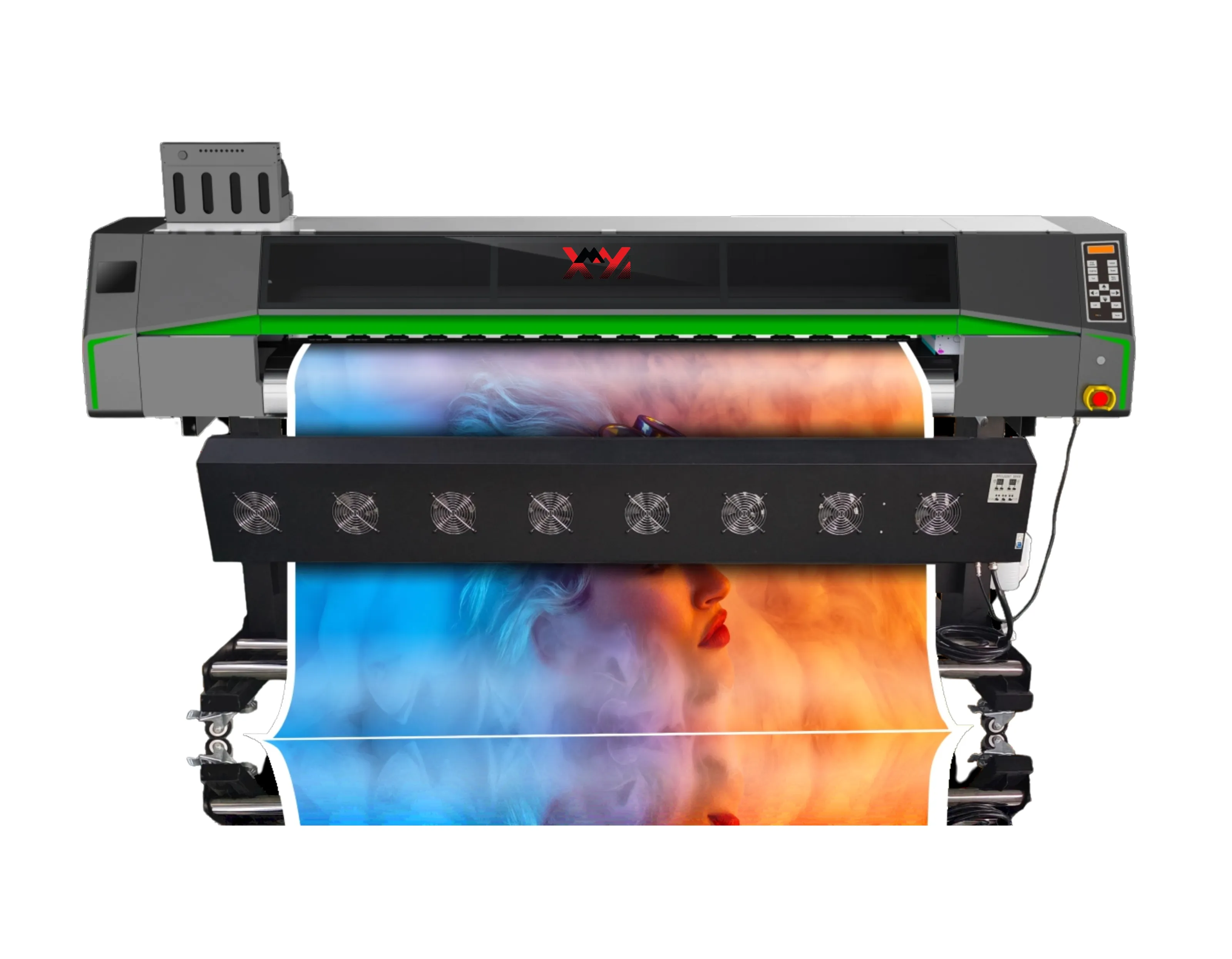 Stampante a getto d'inchiostro Eco solvente di alta qualità Xmay con la testa I3200/xp600 1.9m ha fornito stampanti a getto d'inchiostro automatiche 220V per 250 delle magliette