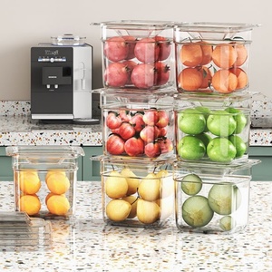 Liyunda nhà bếp an toàn chống mứt màu đen trong suốt 1/3 gastronorm Pan nhựa Polycarbonate gastronorm gn chảo với nắp cho trái cây - Product Image 5