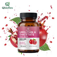 Capsules Qbioflex Custom Premium Urolithin A avec NAD 99% Pur, Formule de bien-être mitochondriel pour la performance cellulaire, Complément alimentaire